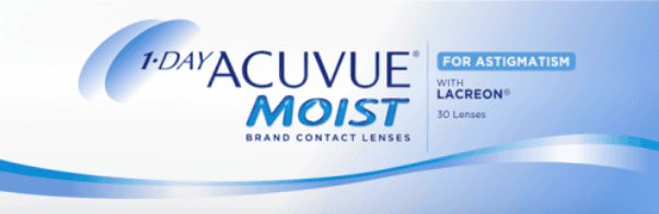 1-DAY ACUVUE MOIST for ASTIGMATISM contact lens box