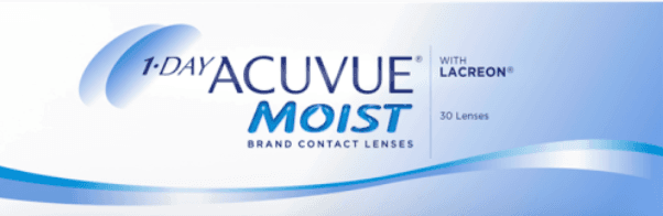 1-DAY ACUVUE MOIST contact lens box