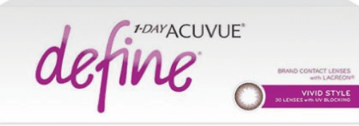 1-DAY ACUVUE DEFINE contact lens box