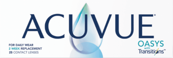 ACUVUE OASYS with Transitions contact lens box