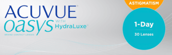ACUVUE OASYS 1-Day for ASTIGMATISM contact lens box