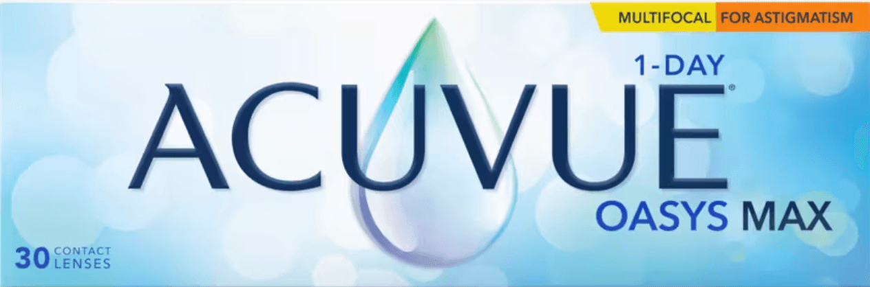 ACUVUE OASYS MAX 1-Day MULTIFOCAL for ASTIGMATISM contact lens box