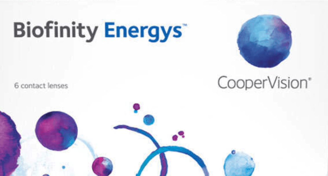 Biofinity Energys contact lens box