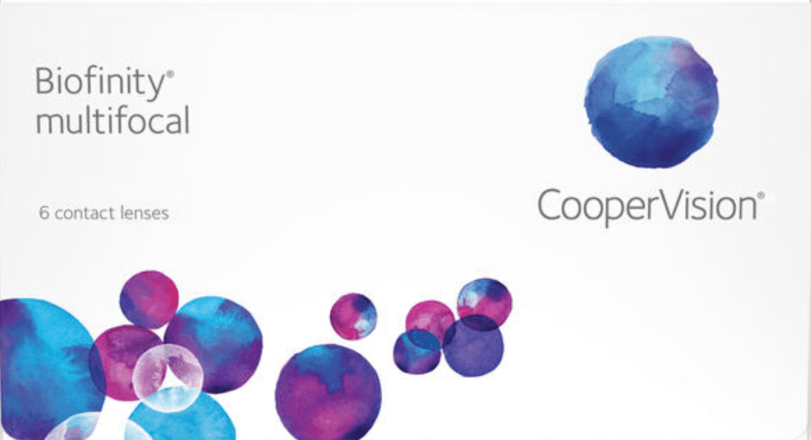 Biofinity multifocal contact lens box