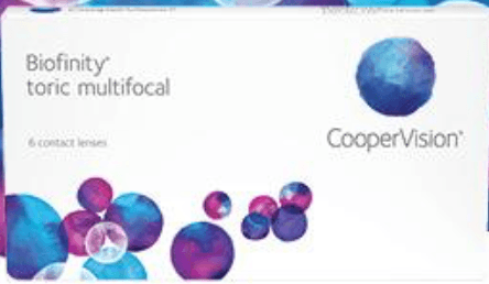 Biofinity toric multifocal contact lens box