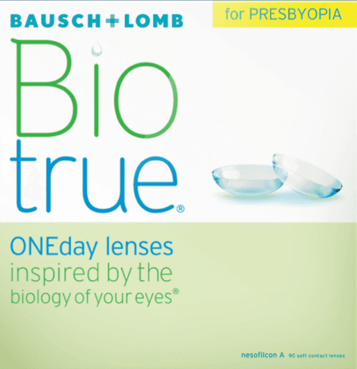 Biotrue ONEday for Presbyopia contact lens box