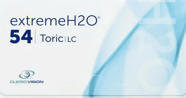 Extreme H2O 54 Toric contact lens box
