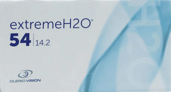 Extreme H2O 54 contact lens box