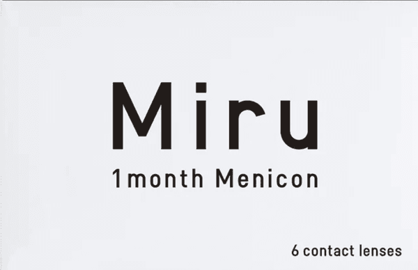 Miru 1month Menicon contact lens box