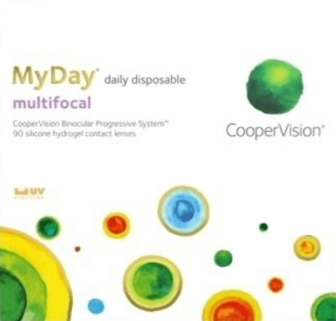 MyDay multifocal contact lens box
