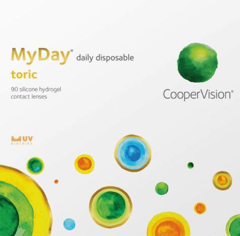 MyDay toric contact lens box