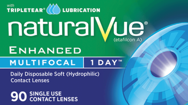 NaturalVue Enhanced Multifocal 1 Day contact lens box