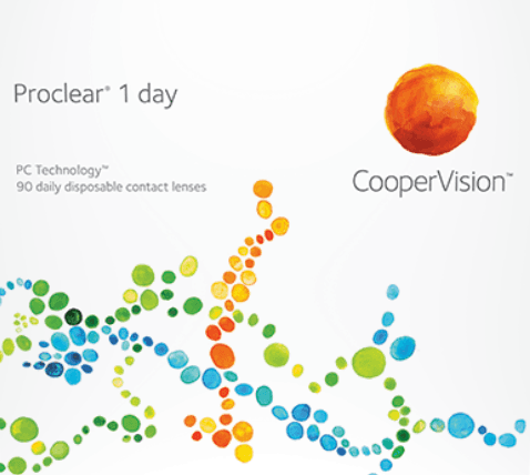 Proclear 1 day contact lens box