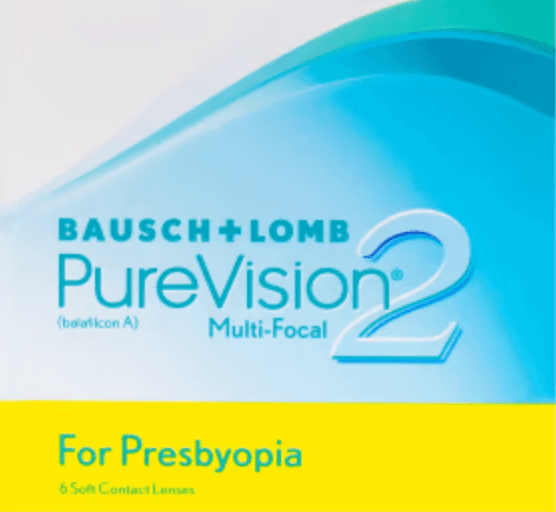 PureVision2 Multi-Focal contact lens box