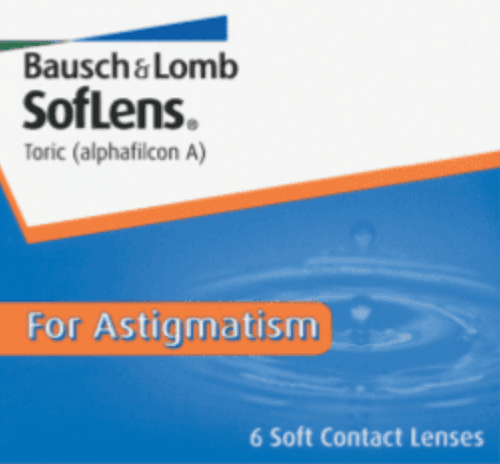 SofLens Toric contact lens box