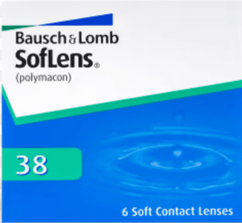 Soflens 38 contact lens box