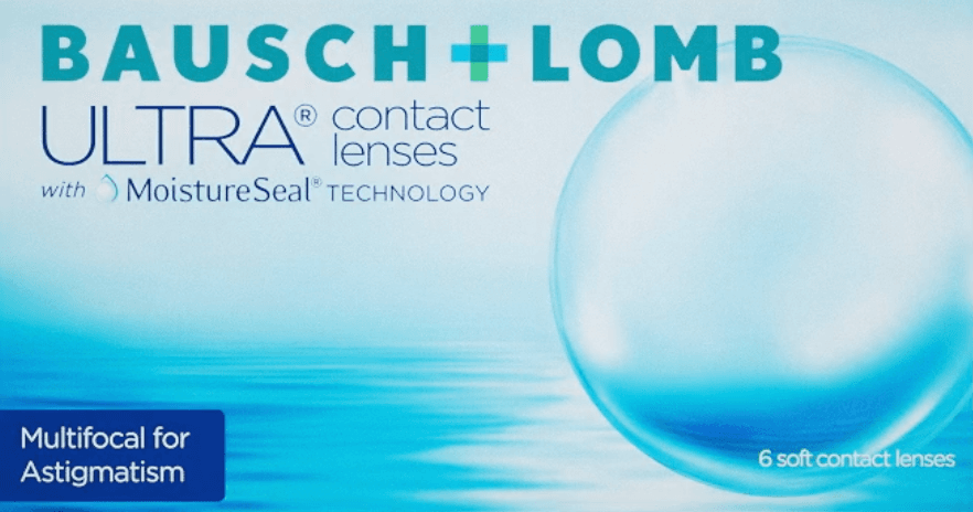 ULTRA Multifocal for Astigmatism contact lens box