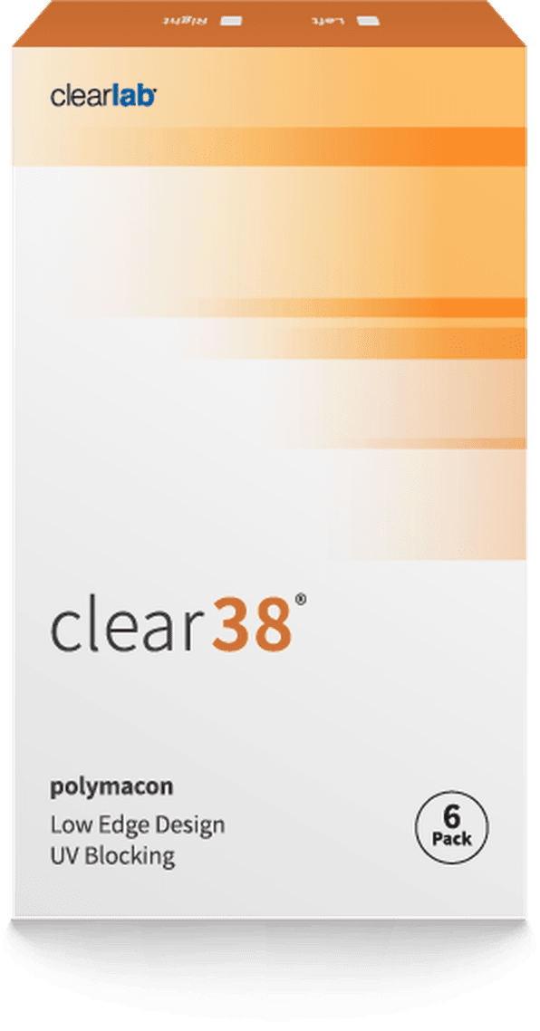 clear 38 contact lens box
