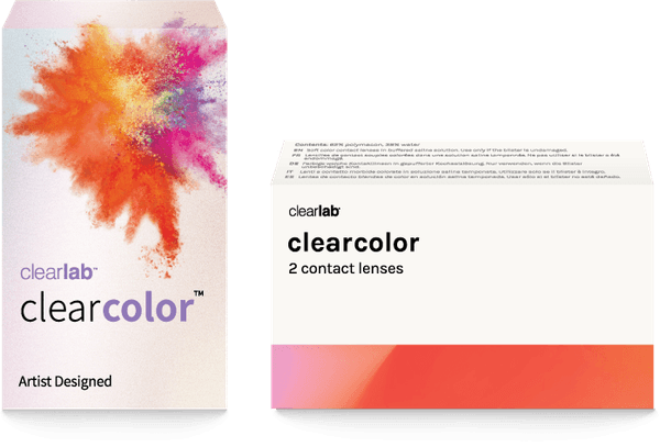 Clearcolor contact lens box