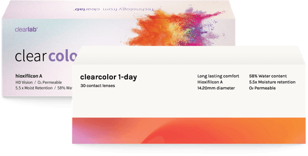 eyedia clearcolor 1-day contact lens box