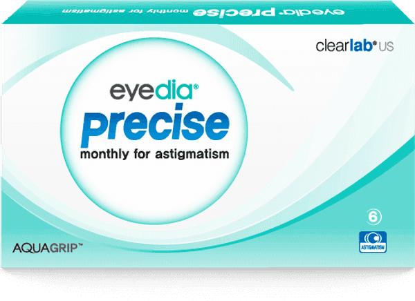 eyedia precise monthly for astigmatism contact lens box