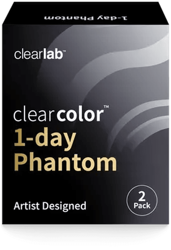 Phantom 1-day contact lens box